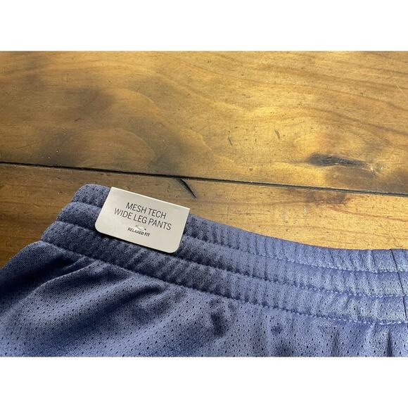 Victoria's Secret Pink Mesh Tech Wide Leg Pants Relaxed Fit Blue Womens Size Med - Picture 7 of 10